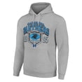 thumbnail image 2 of Men's Starter Heather Gray Carolina Panthers 80s Retro Pullover Hoodie, 2 of 3