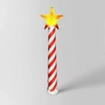 thumbnail image 7 of Christmas Star Light-Up Wand Decoration - Red & White Striped LED Glitter Wand, Festive Holiday Ornament for Home, Party, Christmas Tree & Perfect Holiday Gift, 9.8in/25cm, Multicoloured, 7 of 7