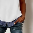 thumbnail image 6 of Women's Golf Shirts Short Sleeved Button Down Collared Patchwork T Shirt Casual Loose Athletic Workout Summer Lightweight Tees Tops, 6 of 6