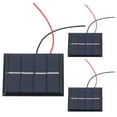 thumbnail image 3 of Cellules de Panneau Solaire Micro, 3Pcs Résistant au Vent Mini Panneau Solaire, Polysilicium pour les Applications Électroniques de Projets à Domicile, 3 of 8