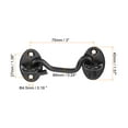 thumbnail image 2 of Unique Bargains 3 Inch Hook Eye Latch, Stainless Steel Privacy Hook and Eye Latch Gate Latch Lock, Black, 2 of 6