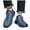 a-Blue, variant on Men's Casual Leather Shoes Lace up Chukka Ankle Boots Vintage Arch Support Flat Loafers Walking Driving Hiking Booties