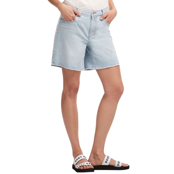 DKNY Light Wash Denim Shorts Navy 26