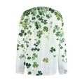 thumbnail image 4 of TQWQT Cardigans for Women Plus Size Open Front St. Patrick's Day Cardigan Sweater Shamrock Print Cute Sweater Button Down Cardigan Women Clothes, 4 of 5