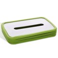 thumbnail image 2 of Caja de papel para pañuelos, servilletero plegable, para el hogar, sobremesa, reposabrazos para coche, estuche para almacenamiento de pañuelos plegable, verde Scienceny HA008372-01, 2 of 7
