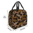 thumbnail image 3 of Easygdp Leopard Print Bolsa Térmica Premium - Tela Oxford Impermeable, Gran Capacidad, Bolsillo Frontal, Unisex para Trabajo, Escuela, Actividades al Aire Libre y Picnics, 3 of 8
