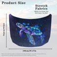 thumbnail image 7 of Uorisanigo Car Hood Cover Waterproof Purple Starry Turtle Car Bonnet Banner Elastic Polyester Automotive Exterior Accessories for Most Sedans SUV Trucks Pickup, 7 of 7