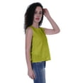 thumbnail image 4 of Moomaya Womens Solid Sleeveless Top Schiffli Blouse Summer Casual Tunic Tops, 4 of 7