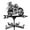 Black03, variant on Iron Black Horse Weathervane Roof Mount Weather Vane Garden Ornament Black08