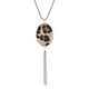 thumbnail image 5 of Collar de mujer Qarigey joyería colgante ovalado decoración plata clara 2Conjunto, 5 of 6