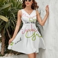 thumbnail image 3 of A Beautiful Queen in Her Pink And Green Sleeveless Dress Women Summer Evening Dresses Ladies Sundress, 3 of 7