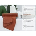 thumbnail image 3 of PurpleEssences 12 Hemstitch Cotton Dinner Napkins - Soft, Durable, Washable | 18x18 - Rust, 3 of 3