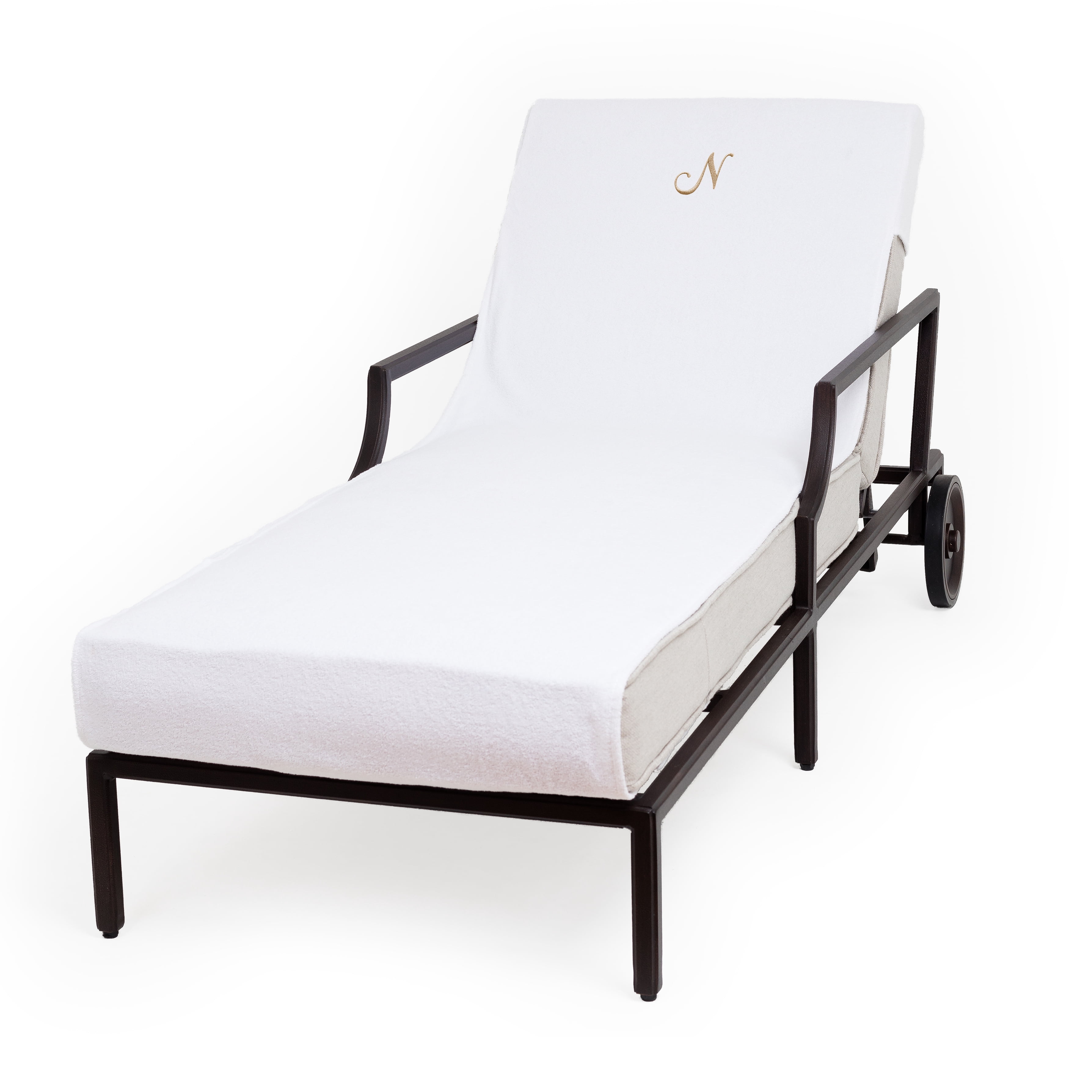 Linum Home Textiles Personalized Standard Size Chaise Lounge Cover