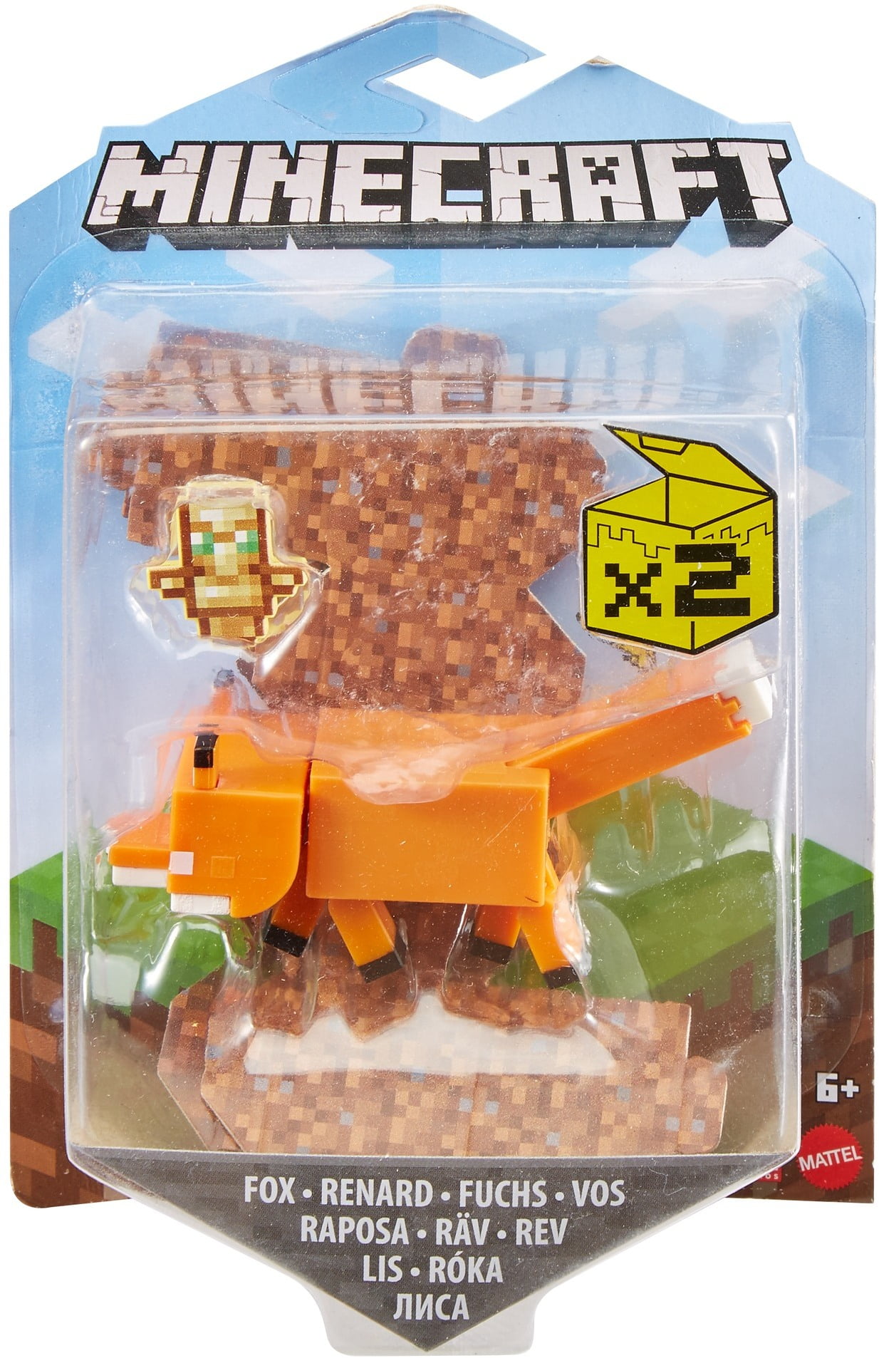 Minecraft Biome Builds Fox Action Figure Set