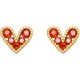 thumbnail image 1 of Durable and AttractiveSweet Copper Ear Post Stud Earrings Gold Color Heart Multicolour Rhinestone Women Earrings Party Jewelry Gifts 9mm x 8mm, 1Pair Kuyhfg Bienvenido a Kuyhfg, 1 of 4
