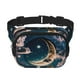 thumbnail image 1 of Balery Artistic Starry Sky Moon Book Mochila Cinturón para Mujeres y Hombres, Bolsa de Cintura Impermeable de Doble Capa con Correa, 1 of 9