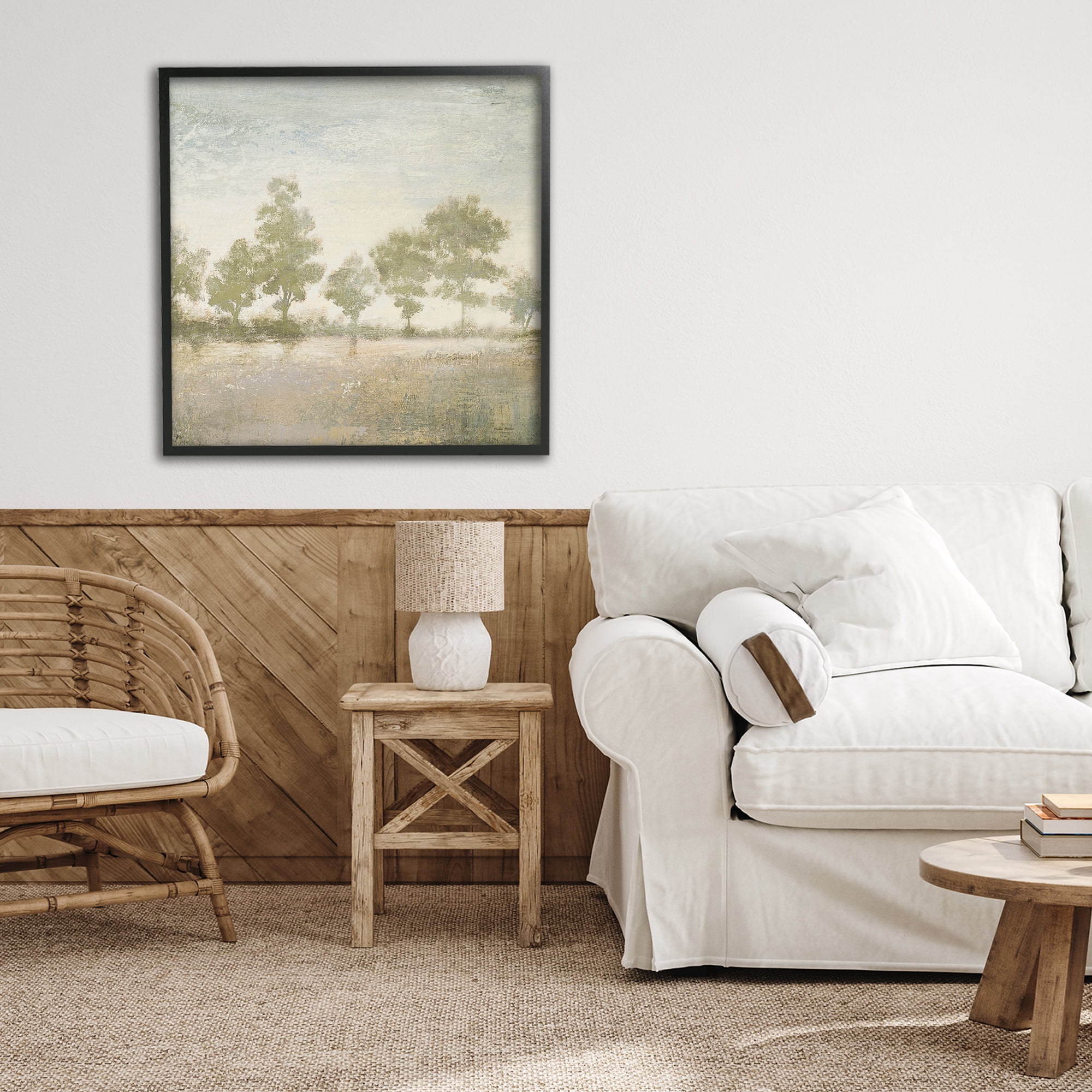 Stupell Industries Forest Light Landscape Black Framed Giclee Art, design by Michael Marcon