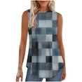 thumbnail image 2 of PNTUTB Women's Printed Sleeveless Round Neck Comfortable Pullover Casual Fashion Tank Tops, 2 of 6