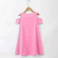 thumbnail image 6 of Minimalist Crew Neck Short Sleeve Dress – Basic Comfort Gown Ages 3-12, Preschool & Play Outfit, Simple Pair Alongside Pink Dress for Girls Ensemble, 6 of 6