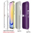 thumbnail image 6 of TASHHAR Samsung Galaxy A25 5G Case Military Grade Heavy Duty Protection 3 in 1 Shockproof Armor Rugged Durable Detachable for Galaxy A25 5G Phone - Purple+White, 6 of 6