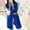 Blue, variant on Patlollav Women's Sleeveless Waistcoat Plush Jacket Coat Vest