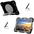 thumbnail image 4 of SaniMore for iPad 10th Generation 10.9" 2022 Case Built-in Pencil Holder, Multi-Functional Cover Support Shoulder & Handle Strap & Kickstand Military Shockproof Protective Shell, Black/Gray, 4 of 8
