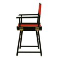 thumbnail image 2 of Casual Home Chaise de Réalisateur 18 Pouces" Cadre Noir avec Toile Rouge, 2 of 5