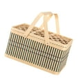thumbnail image 3 of Cesta tejida de bambú Cesta de almacenamiento Cesta portátil Cesta de compras Cesta de compras Cesta de compras para bocadillos Cesta de compras para A, 3 of 8
