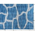 thumbnail image 6 of Unique Loom Outdoor Safari Collection Area Rug - Giraffe (2' x 6' 1" Runner Blue/Gray), 6 of 7