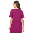 thumbnail image 2 of Woman Within Plus Size Perfect Short-Sleeve V-Neck Tunic, 2 of 6