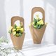 thumbnail image 5 of Bolsas de regalo Tergy Kraft Paper Flowers, color marrón, 50 paquetes de 35 cm, 5 of 6