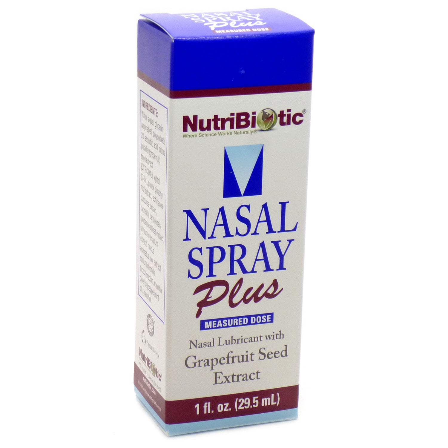Nasal Spray Plus, 1 fl oz (29.5 ml), NutriBiotic