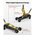 thumbnail image 3 of VEVOR Floor Jack, 3 Ton (6614 lbs) Capacity, Aluminum & Steel Racing Floor Jack with Dual Pistons Quick Lift Pump & Extension Post, Hydraulic Trolley Car Lift for SUV Pickup, Lifting Range 5.9"-29.3", 3 of 9
