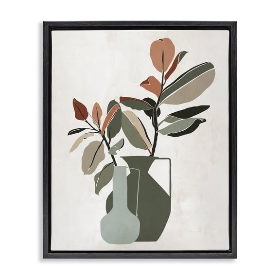 Stupell Industries Modern Black Floating Frame Canvas Art, 17 x 21, by Reinders