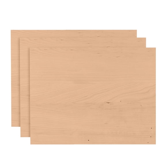 Foggy Bottom Woodworks LLC  Edge Glued Cherry Panel 12 X 16, Pack of 3 Pieces