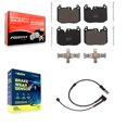 thumbnail image 1 of Positive Plus Front Semi-Metallic Disc Brake Pads and Wear Sensors Kit for Car Mini Cooper KPW-100576, 1 of 8