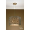 thumbnail image 2 of 21105-Uttermost-Knotted Rattan Drum Pendant 3 Light     -Traditional Installation, 2 of 2