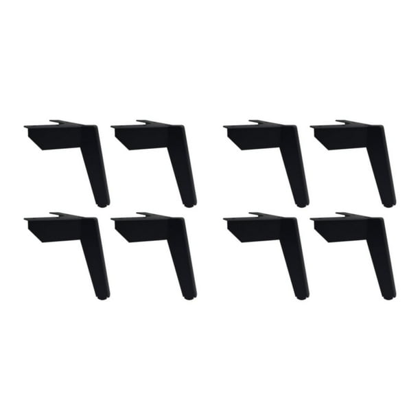 Naiovety Patas decorativas y duraderas para muebles, 4 piezas, para un fácil reemplazo, accesorios para muebles, silla negro ronco 10cm 2Conjunto