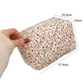 thumbnail image 6 of Floral Makeup Bag Large Capacity Zipper Portable Multifunction Women Girls Travel Lipstick Cosmetic Toiletry Organizer Pouch, 6 of 8