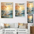 thumbnail image 4 of Designart "Bold Sunrise magic Renewal I" Floral Canvas Print, 4 of 5