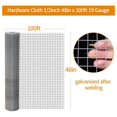 "x100' Hardware Cloth, 1/2inch 19Ga Hot-Dip Galvanized After Welding