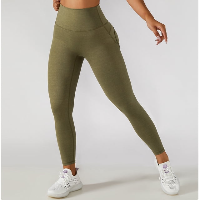 Pantalones de yoga de cintura alta, pantalones de yoga de cintura alta, leggings de control de abdomen, pantalones de entrenamiento para levantar la cadera, diseño elevado