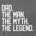 thumbnail image 5 of Wild Bobby, Dad The Man The Myth The Legend Father's Day Mens Premium Tri Blend Tee, Dark Heather, Large, 5 of 6