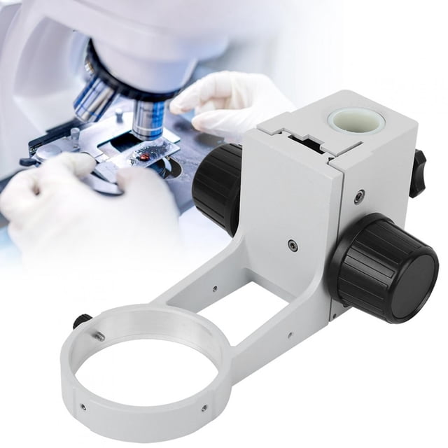Microscope Focusing Bracket Aluminum Alloy Microscope Stand Head Professional Base Stand Standard Size For Microscope For 76mm/3in Diameter Lens Aperture ANGGREK Hardware