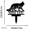 thumbnail image 3 of Stainless Steel Metal Dog Garden Stake Black Dog Silhouette Décor Puppy Art for Lawn Dog Shaped Decor for Home Animal Silhouette for Outdoor Turf Decoration Yard Ornaments Metal Garden Stakes, 3 of 6