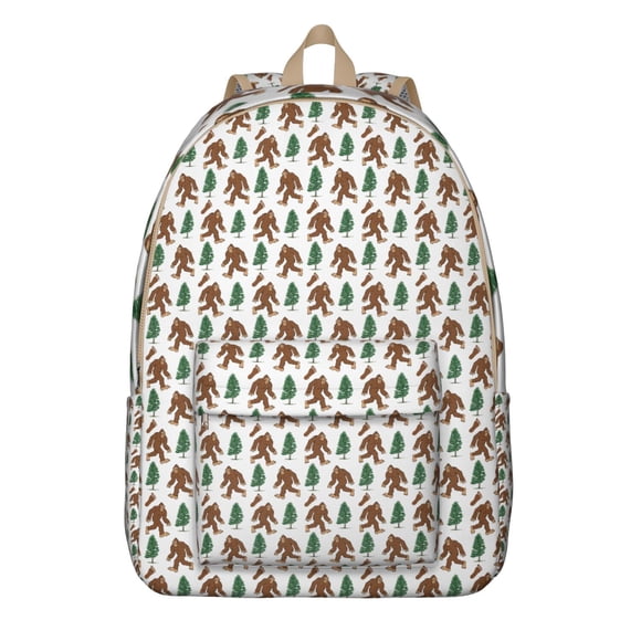 Sac à Dos de Survie Bigfoot – Sac à Livres Amusant avec Motif de Sasquatch et de Gros Pied pour la Randonnée, le Camping et les Aventures en Nature