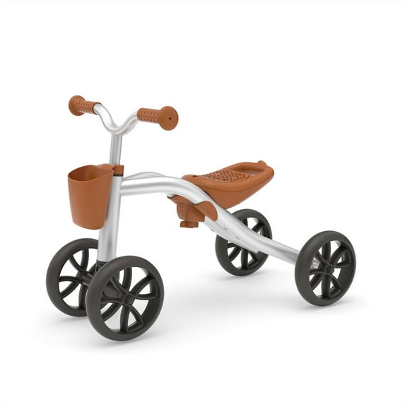 Chillafish Silver Quadi Grow-with-me 4-Wheeler Foot-to-Floor Ride-On with Basket