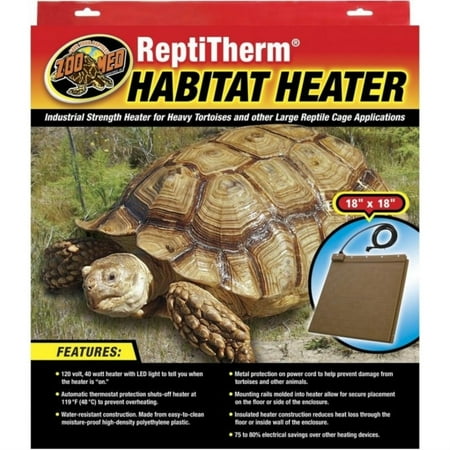 UPC: 0097612300130 | Zoo Med ReptiTherm Habitat Heater – 40 Watts (18 L x 18 W x 1 H)
