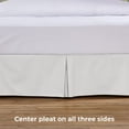thumbnail image 7 of Tailored Bed Skirt - 18 inch Drop, White, Twin Bedskirt with Split Corners - Blissford, 7 of 7