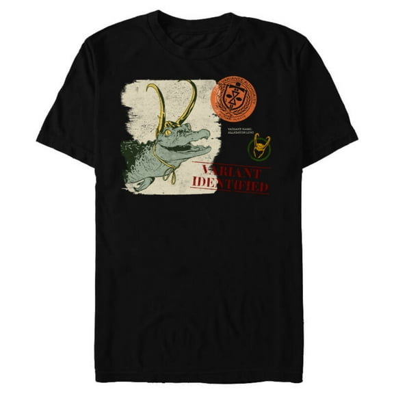 Marvel Loki Alligator Loki TVA Variant Identified - Short Sleeve Blended T-Shirt for Adults – Customized-Black